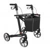 Rehasense rollator XL gemaakt van carbon en weegt slechts 6 kg en kan tot 200 kg gebruikersgewicht aan.