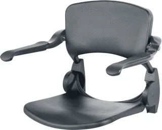 Linido douchezitje met opklapbare armleuningen kleur grijs