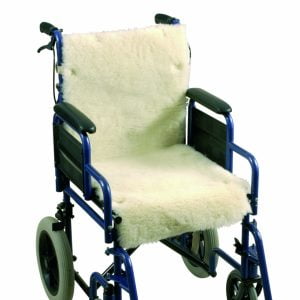 Schapenvacht voor rug en zitting rolstoel