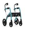 Rolstoel en rollator in een in de kleur blauw uitvoering rollator
