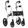 Rolstoel en rollator in een in de kleur wit uitvoering rollator