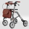 Rollator Trive dubbel opvouwbaar in kleur grijs