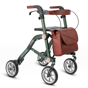 Rollator Trive dubbel opvouwbaar in kleur groen