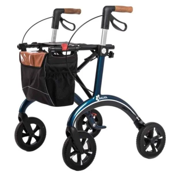 Carbon rollator Saljol van 5 kg in de kleur blauw