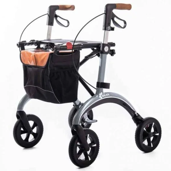 Carbon rollator Saljol van 5 kg in de kleur grijs