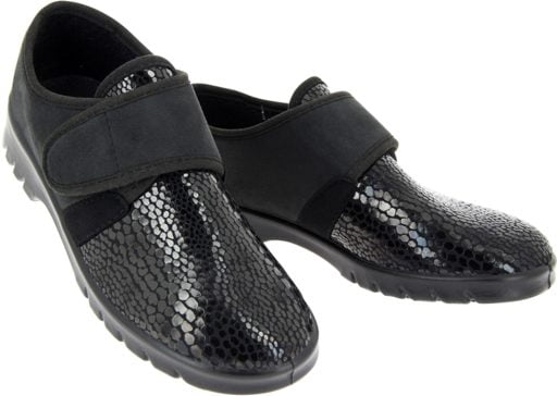 Verbandschoen_strasbourg_zwart_thuiszorgwinkel.nl_2 Verbandschoen maat H Strasbourg in de kleur zwart