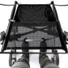 Topro Troja Original rollator in kleur zilver met een zitting van meshmateriaal dat doorzichtig is en wasbaar