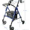 Lichtgewicht rollator van het merk Able2 van Thuiszorgwinkel.nl