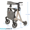 Saturn Rollator van Thuiszorgwinkel.nl met afmetingen