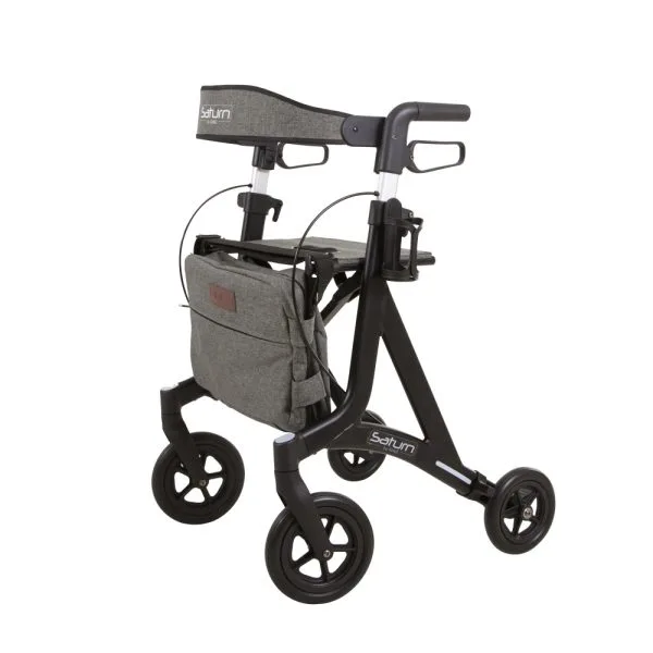 Saturn rollator in de kleur zwart van Thuiszorgwinkel.nl
