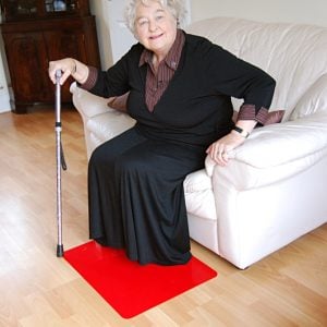 Antislip mat zodat u niet kunt uitglijden bij het opstaan.