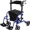 Aidapt VP184 rolstoel en rollator in een. In de kleur blauwvan Thuiszorgwinkel.nl