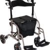 Aidapt VP184 rolstoel en rollator in een. In de kleur grijs van Thuiszorgwinkel.nl