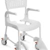 Douche/toiletrolstoel Clean in de kleur wit