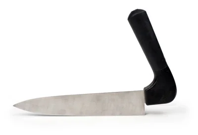 vleesmes met gehoekt handvat