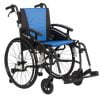 rolstoel Excel G-Logic in de bekleding kleur blauw/zwart