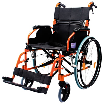Aidapt rolstoel VA165 in kleur oranje