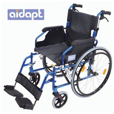 Aidapt rolstoel VA165 in kleur blauw