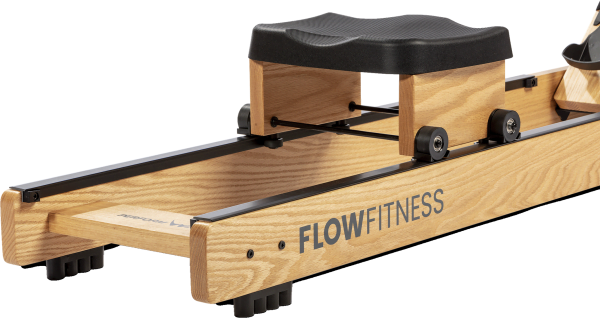 Flow Fitness roeitrainer Perform W9i Oak die als beste getest is door kieskeurig.nl. Gezien op zitting