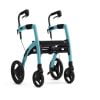 rollator rollz motion 2.1 zonder rolstoelpakket in kleur blauw