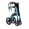rollator rollz motion 2.1 zonder rolstoelpakket in kleur blauw ingeklapt