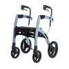 rollator rollz motion 2.1 zonder rolstoelpakket in kleur blauw