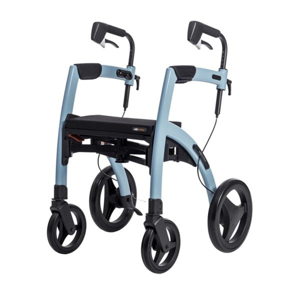 rollator rollz motion 2.1 zonder rolstoelpakket in kleur blauw