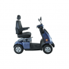 Breezy C4 Plus scootmobiel in de kleur blauw bezien van recht zijde