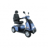 Breezy C4 Plus scootmobiel in de kleur blauw bezien van linkerzijde