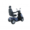 Breezy C4 Plus scootmobiel in de kleur blauw bezien van rechterzijde schuin