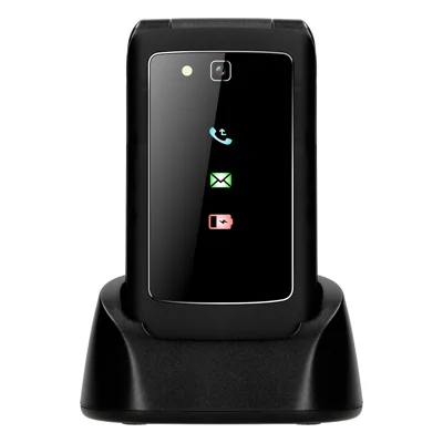 Fysic F15 telefoon van Thuiszorgwinkel.nl Voorkant in de lader