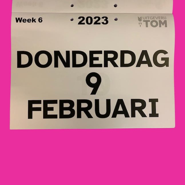 overdracht een vuurtje stoken veiligheid Kalender grote letters merk Tom – THUISZORGWINKEL.NL
