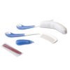 Beauty set met kam, washulp en nagelvijlhouder Beauty is compleet met vijltjes. De zacht rubberen handgreep houdt de nagelvijl vast. Ideaal als u beperkte grip hebt.