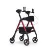 Goliat Atro rollator met armschalen voor gewicht tot 200 kg in de kleur rood