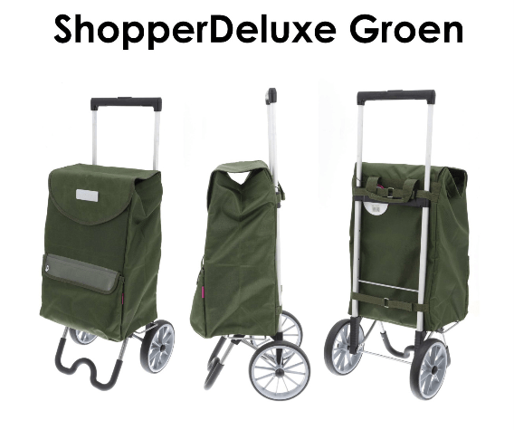 Shopper Deluxe van Thuiszorgwinkel.nl in de kleur groen