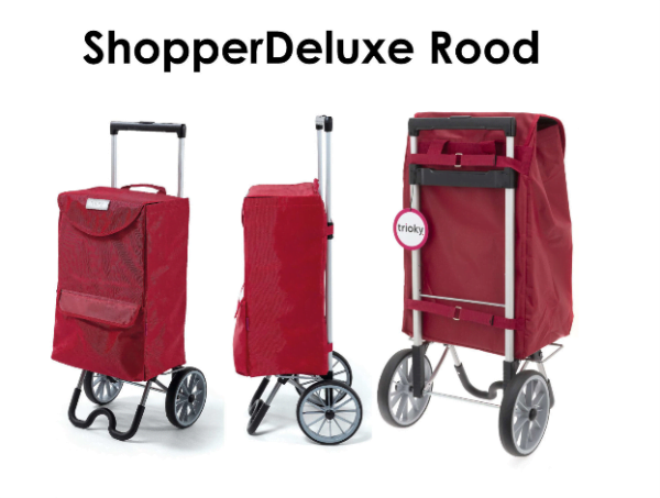Shopper Deluxe van Thuiszorgwinkel.nl in de kleur Rood