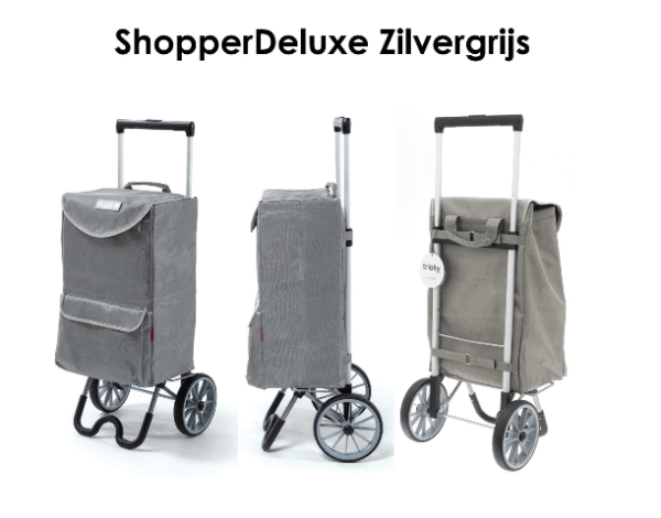 Shopper Deluxe van Thuiszorgwinkel.nl in de kleur zilvergrijs