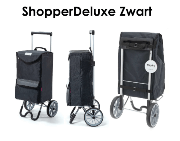 Shopper Deluxe van Thuiszorgwinkel.nl in de kleur zwart