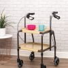 Deze trolley is ook als binnenrollator te gebruiken