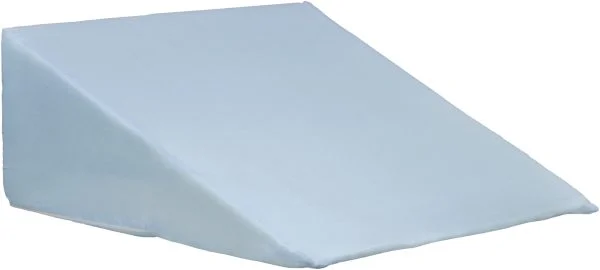 Wigvormig bedkussen voor ondersteuning in bed.