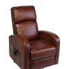 Lazy-up sta-opstoel met 1 motor is een heerlijke relaxstoel in kleur bruin