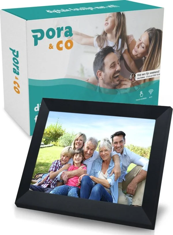 Digitaal fotolijst van het merk Puro & Co verkrijgbaar in 3 maten en diverse kleuren. Dit is 15 inch