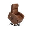 Lazy-up sta-opstoel met 1 motor is een heerlijke relaxstoel in kleur bruin