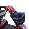 Scootmobieltas voor in de mand van scootmobiel in de kleur blauw, verkrijgbaar in 2 maten