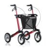 Gemino 30 rollator met comfort wielen in de kleur Rood