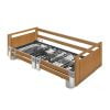 Evermore Hoog/laag bed met wielkappen en rechte voor- en achterzijde