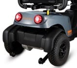 Scootmobiel Excel Galaxy Compact II EVO in drie kleuren. Dit is het stuur.