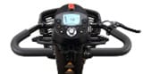Scootmobiel Excel Galaxy Compact II EVO in drie kleuren. Dit is het stuur.