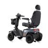 Scootmobiel Excel Galaxy Compact II EVO in de kleur donkergrijs. Dit is de zijzijde.