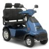 Scootmobiel S4 van het merk Afikim in de kleur blauw met dubbele zitting